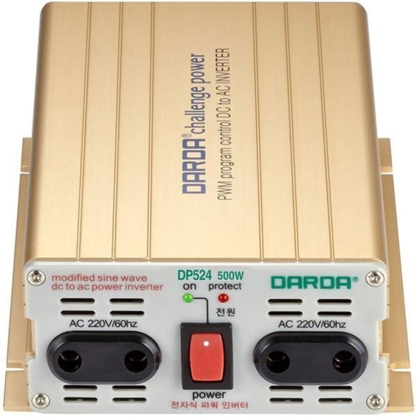 차량용 인버터 500W DC24V-AC220V 유사계단파