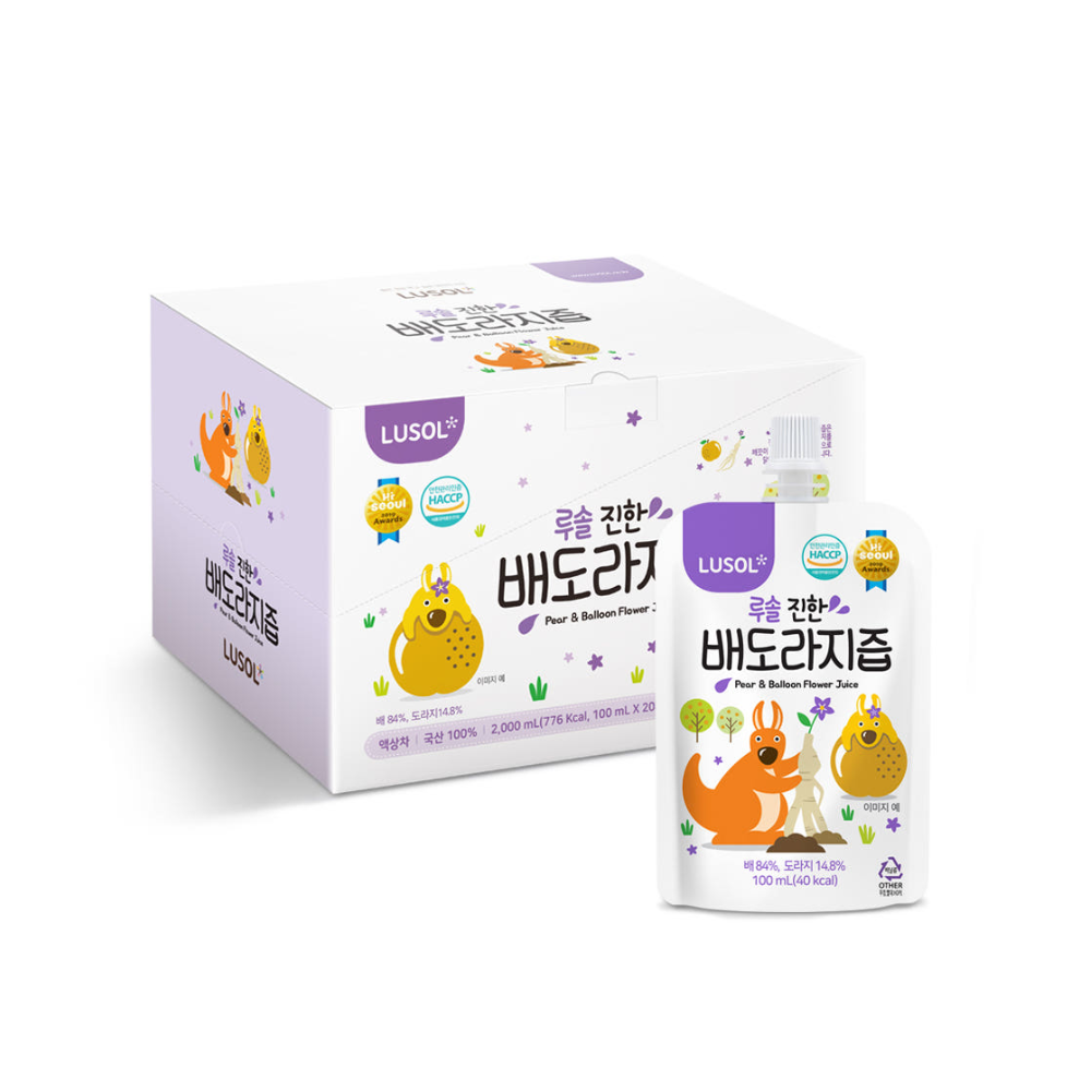 루솔 선물 세트 진한 배도라지즙 20포 어린이 음료