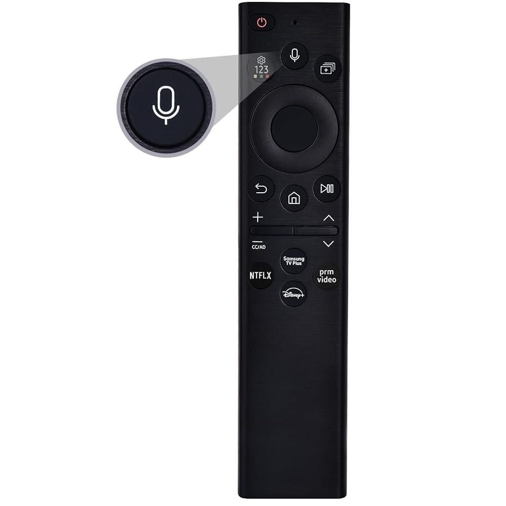 VIVCASE [해외] 삼성 스마트 TV 리모컨 교체품, 2022 BN59-01385A와 호환되는 음성 제어, 대부분의 2018 ~ 2024 Smasung 크리스탈 UHD QLED 프레