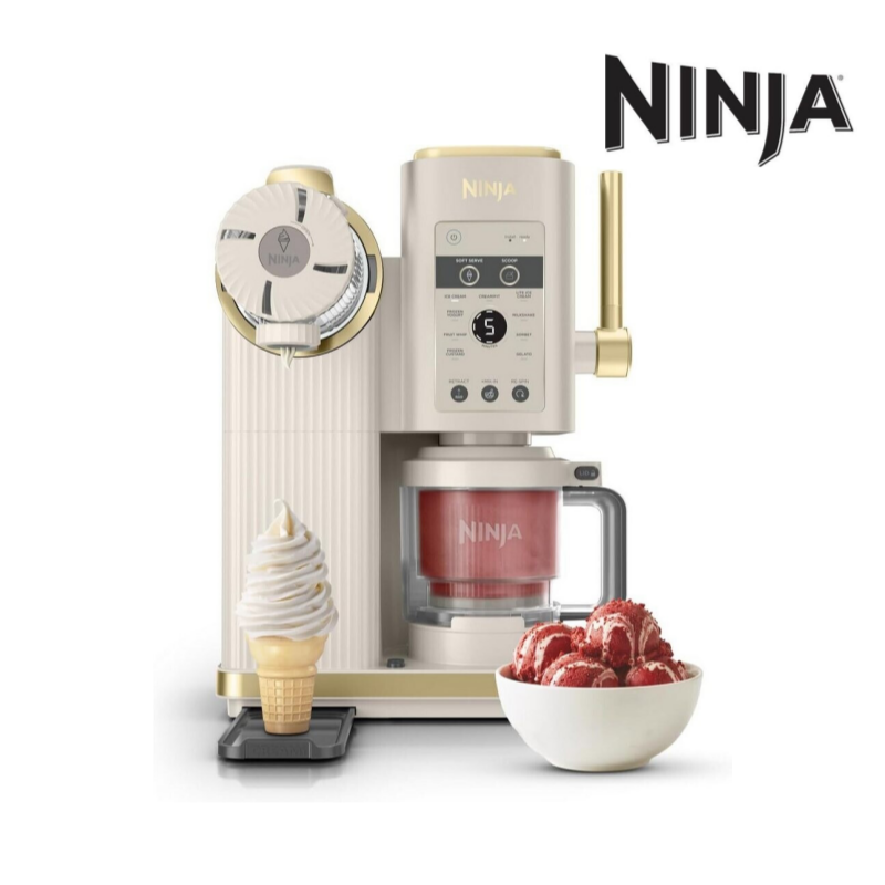 [해외] 닌자 스월 크리미 소프트아이스크림  메이커 NC701EU 스톤골드
