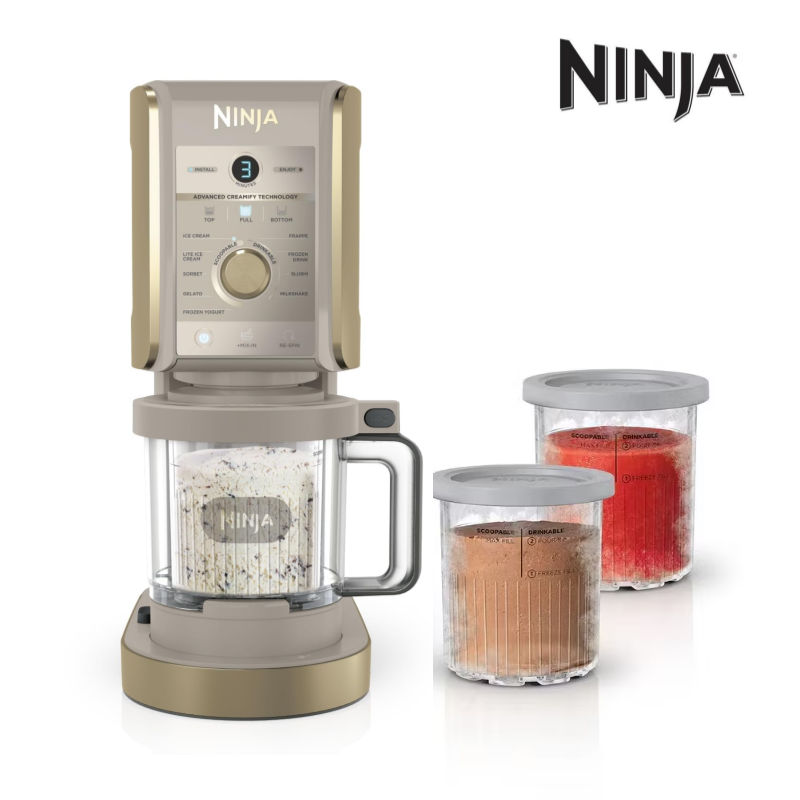 [해외] 닌자 크리미 디럭스 아이스크림 메이커 Ninja Creami Deluxe NC502EU 골드
