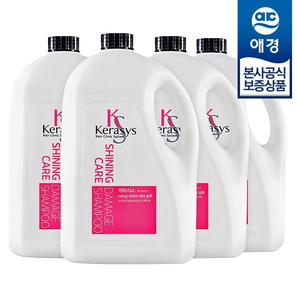 (현대Hmall) [애경] 케라시스 샤이닝 데미지 케어 샴푸/린스 4L x4개 +펌프증정
