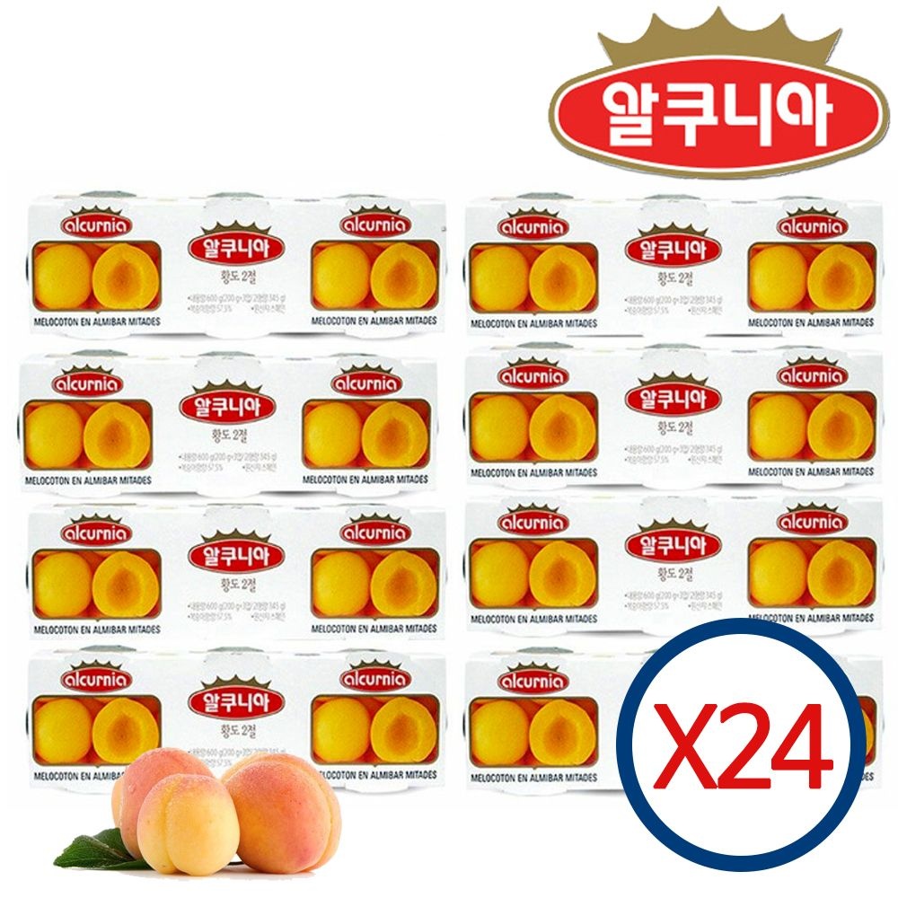 농심 알쿠니아 황도 200g 1박스 24개