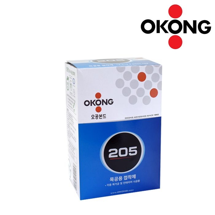 오공 205 목공용 본드 접착제 800g 목공 목재 접착 인테리어 시공 미장 합판 벽지