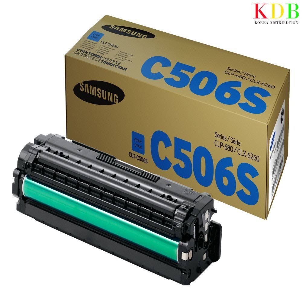삼성물산 삼성 CLX 6260FR 시안 정품토너 CLT C506S 프린터 프린트 복합기 카트리지 레이저 잉크젯 대용량 충전 완제