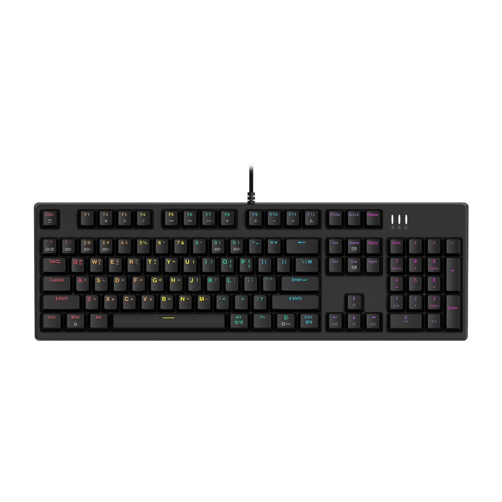 앱코 K660S V2 카일 광축 V2 완전방수 게이밍 기계식 키보드 블랙 클릭