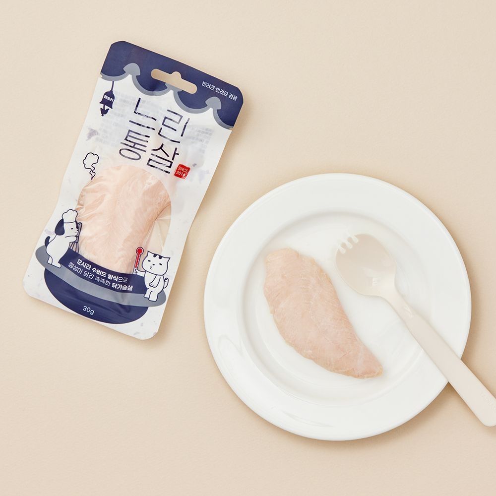 페슬러 느린통살 닭가슴살 30g 육즙가득 부드러운 강아지 고양이 간식