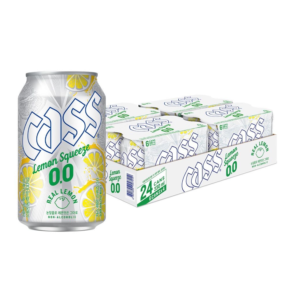 [롯데온] 카스 0.0 레몬스퀴즈 제로 330ml 24캔