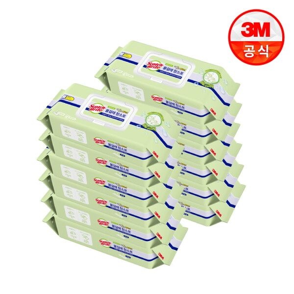 3M 3M [3M] [대용량]  대형 베이직 더블액션 물걸레 청소포 30매x12개(총360매)