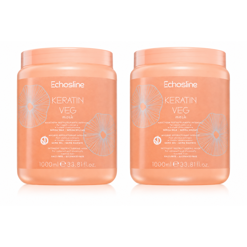[해외] Echosline VEG 에코스라인 케라틴 베지 헤어 마스크 1000ml 2개