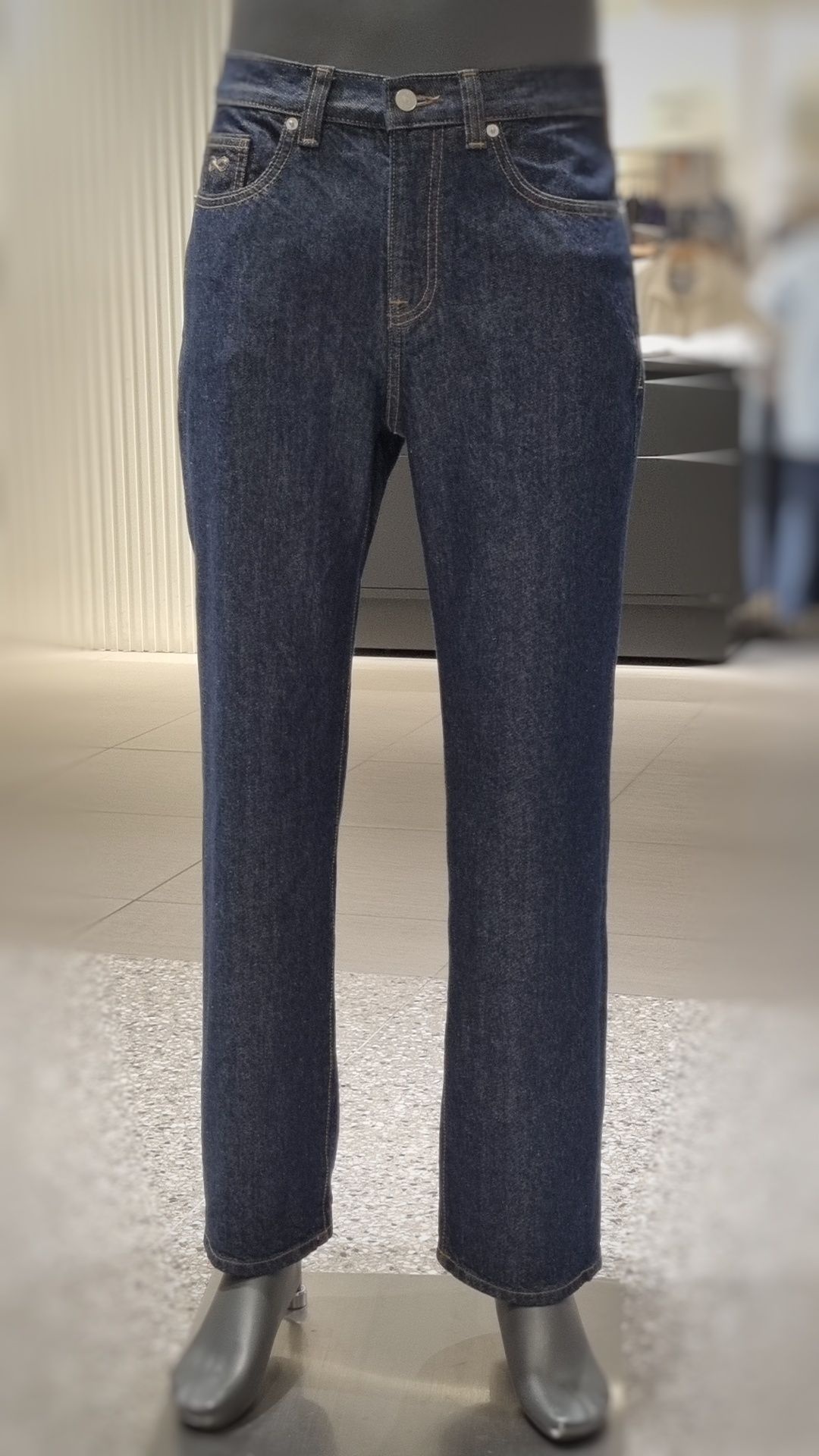 한정수량 플랙진 남성 에센셜 스티지 E91 스트레이트 생지 데님 팬츠 PJTI5SZE911 아울렛