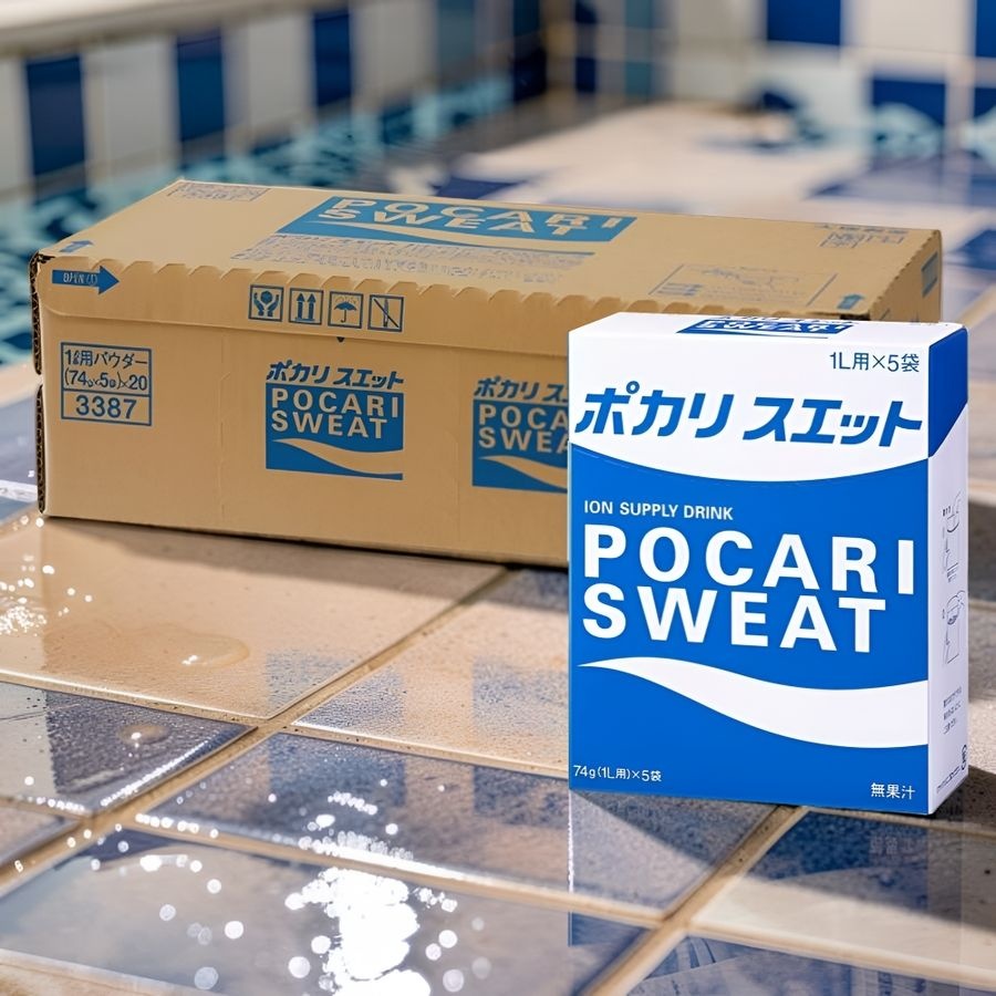 [해외] 일본 포카리 스웨트 74g 1리터용 분말 x100팩 세트 여름 이온 음료 가루