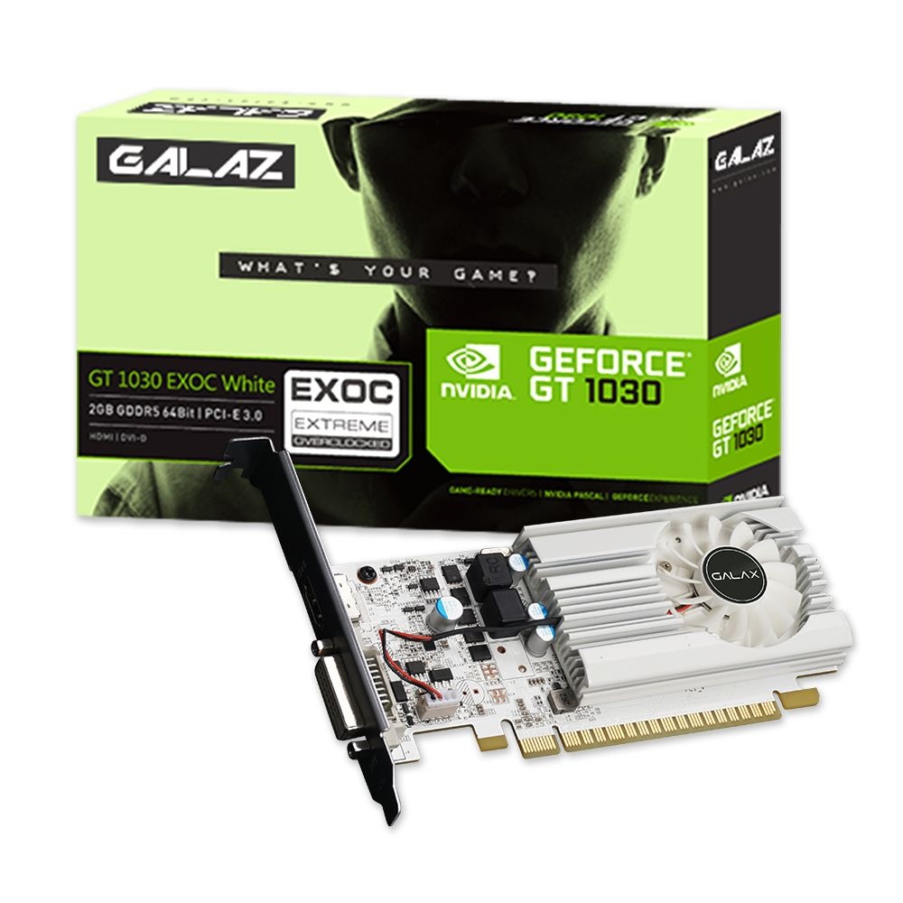 갤럭시 GALAZ 지포스 GT1030 EXOC WHITE D5 2GB LP