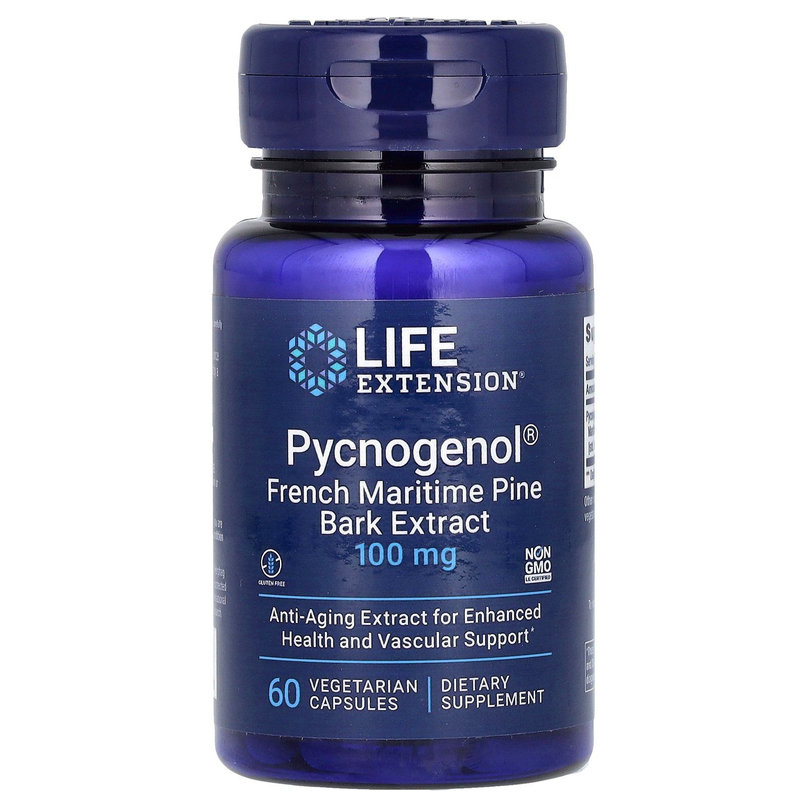 [해외] Life Extension, Pycnogenol, 프랑스 해송 껍질 추출물, 100mg, 베지 캡슐 60정 Extension (라이프 익스텐션)