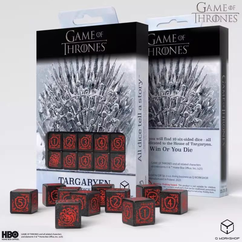 [해외] 왕좌의게임 타르가르옌 TRPG 육면체 주사위 보드게임