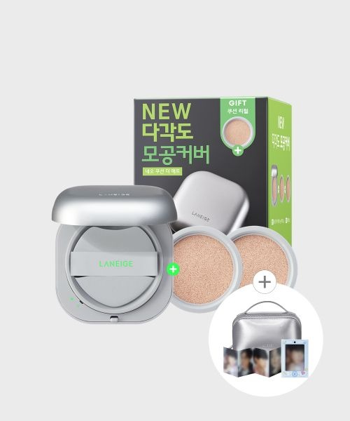 LANEIGE [진 미니 포토북+실버 파우치 증정] New 네오쿠션 더 매트 더블 기획(본품 15g+리필 15g+추가 증정 15g)