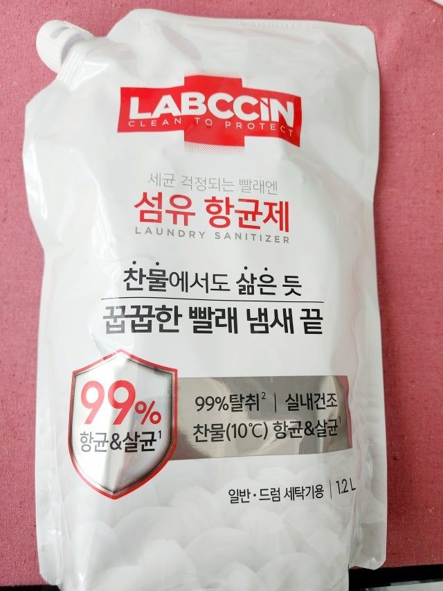 랩신 섬유항균제 1.2L파우치 1개