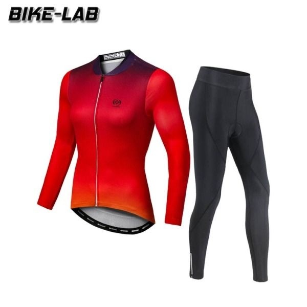 [패션플러스][바이크랩][BIKELAB] 여성 긴팔 자전거의류 상하세트 XFLJS003