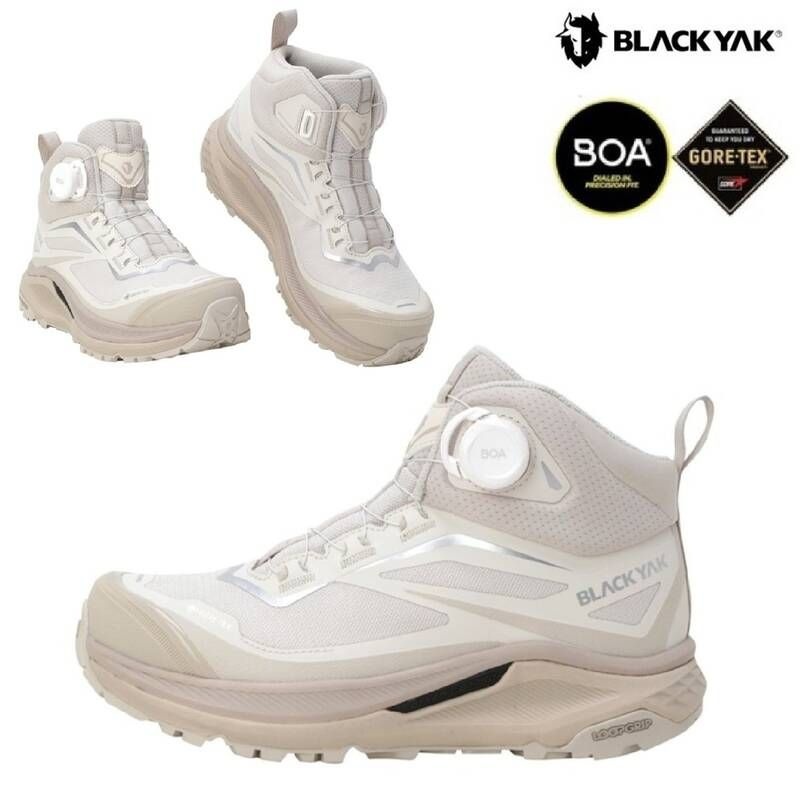 <매장정품> BLACKYAK 블랙야크 여성 고어텍스 쿠션좋은 방수 등산화 피크온 D GTX ABYSHXV501 GD 1536504