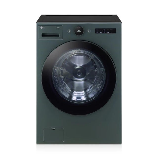 LG전자 LG 트롬 오브제컬렉션 세탁기 24kg 네이처 그린(FX24GNG)