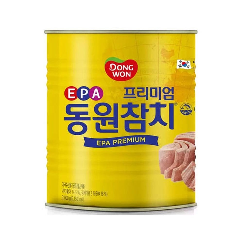 동원 참치 3kg 대용량 업소용 김밥 참치캔 EPA 프리미엄 살코기 덕용 코 스트코