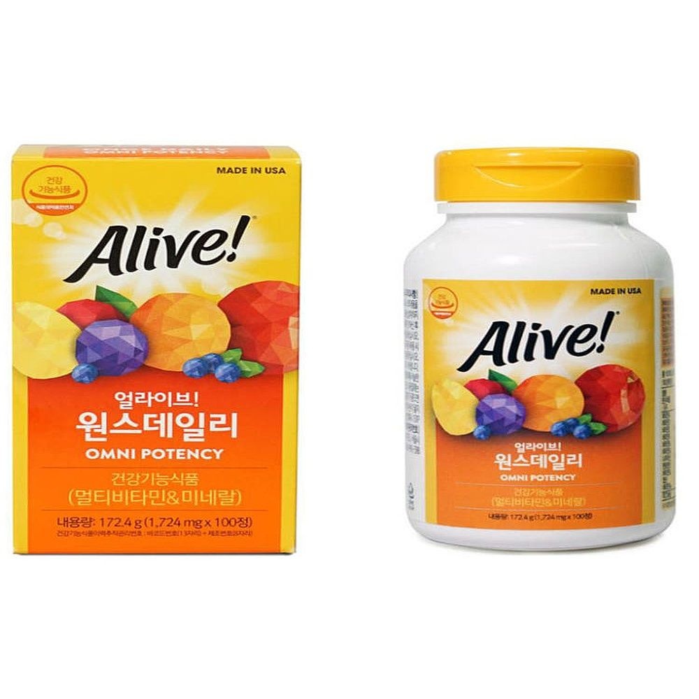 얼라이브 원스데일리 멀티비타민 100정 코 스트코 종합비타민 영 양제