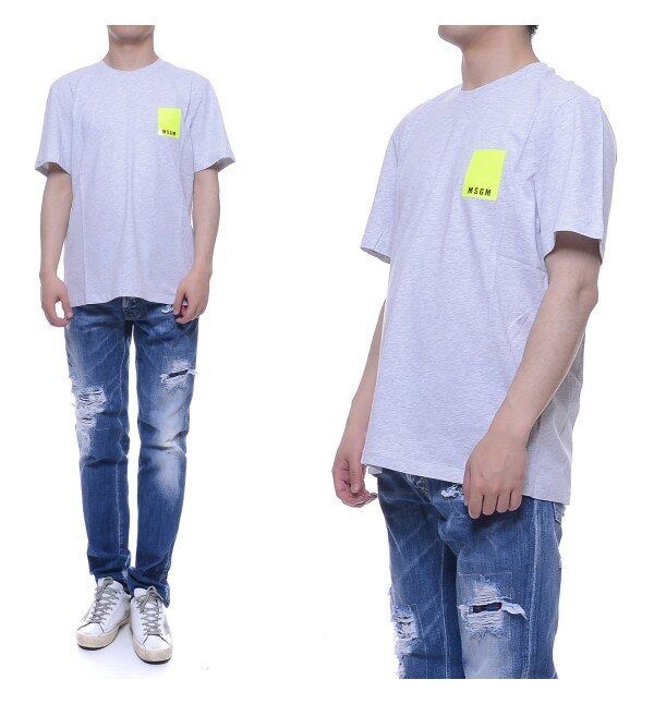 [패션플러스][MSGM]20SS 남성 네온 반팔티 (2840MM233_207096_94_20S)