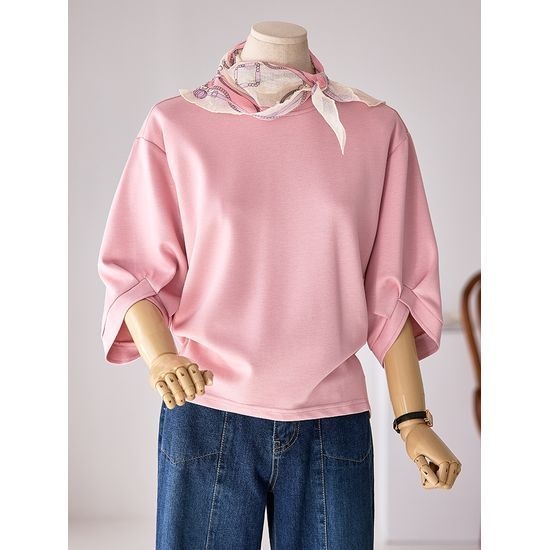 커스텀에이블 퍼프소매 7부티셔츠T2504TS601B 1240174