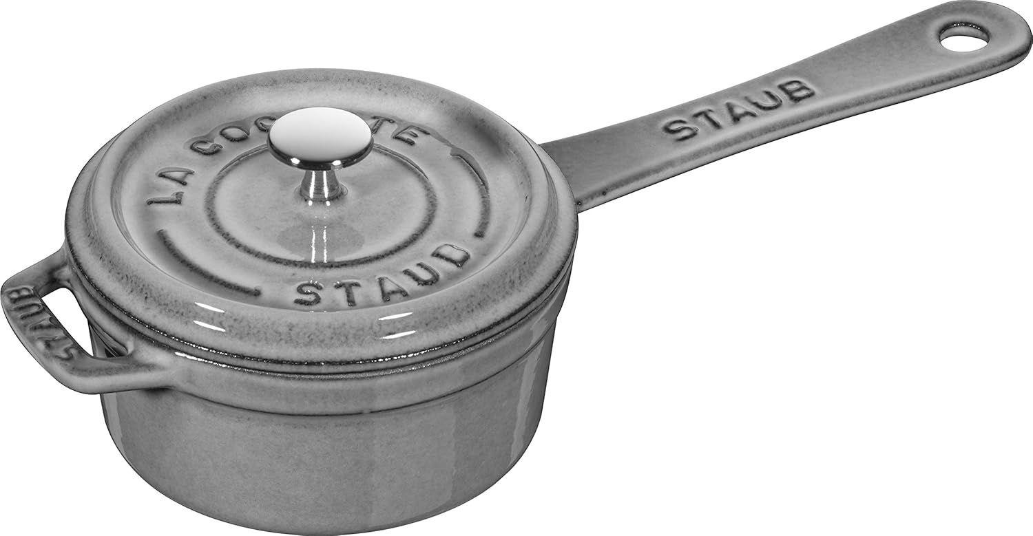 [해외] 스타우브 소스팬 주물 냄비 0.25L 10cm 40509-536 2컬러 Staub