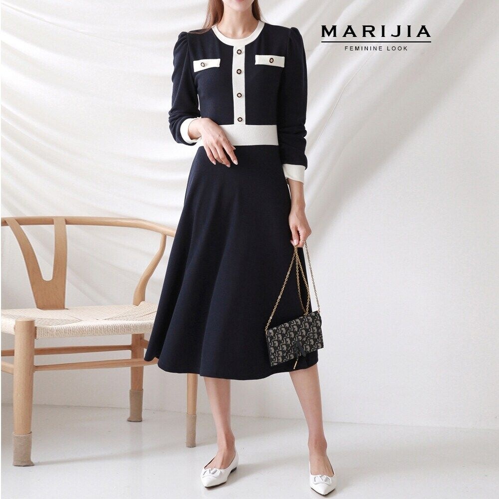 [2차리오더][MARIJIA] 로맨틱 시크 라인 원피스MOPA31047