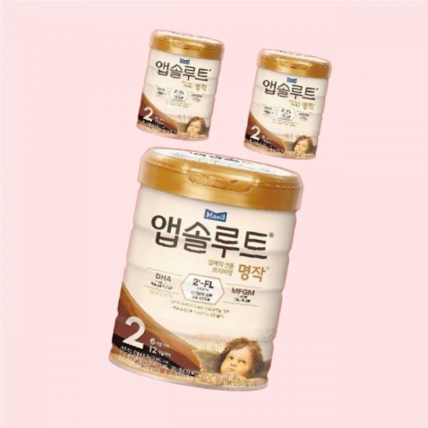 앱솔루트 프리미엄 명작 분유 2단계 800g 3개 4524211