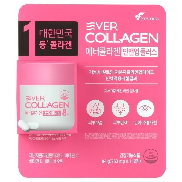 에버콜라겐 인앤업 플러스 750mg 112정 6개