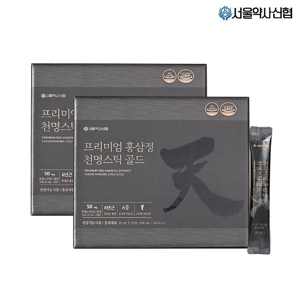 [서울약사신협]프리미엄 홍삼정 천명스틱 골드 30포 2세트