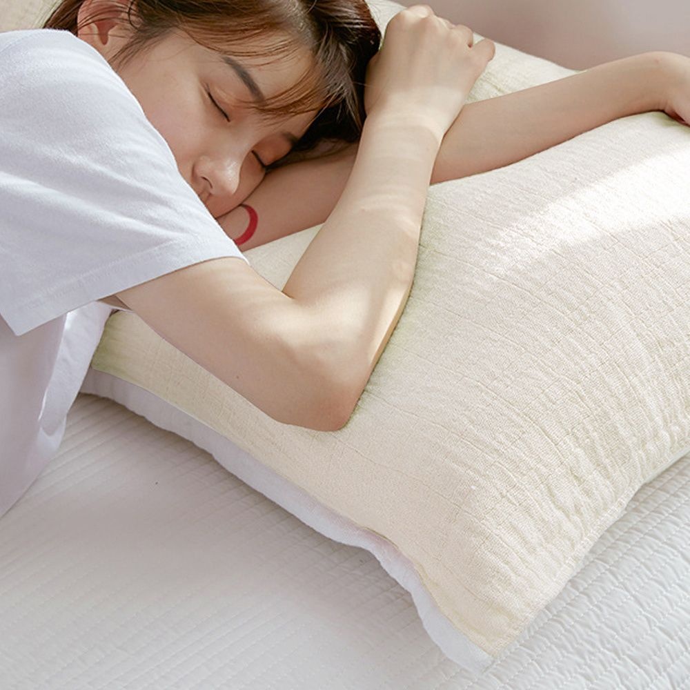 템퍼 베개 커버 밴딩형 아이유 베개 커버 교체편리 여행용 자취용