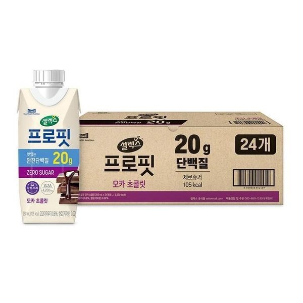 [하프클럽]셀렉스 프로핏 완전단백질 - 모카초콜릿 250ml x 24팩 코스트코 코와샵2602