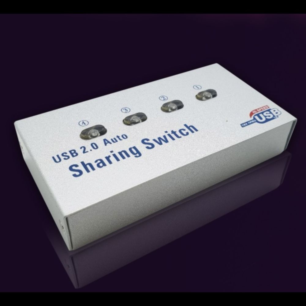 설치과정 필요없는 간편사용 1:4 USB 수동선택기 / 공유기 포트 멀티 KM