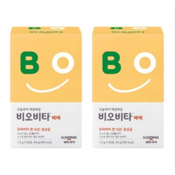 | 일동 | 비오비타 배배 (60포) X 2박스 포뮬러 핵심균주 장건강 건강밸런스 아연함유 유익균
