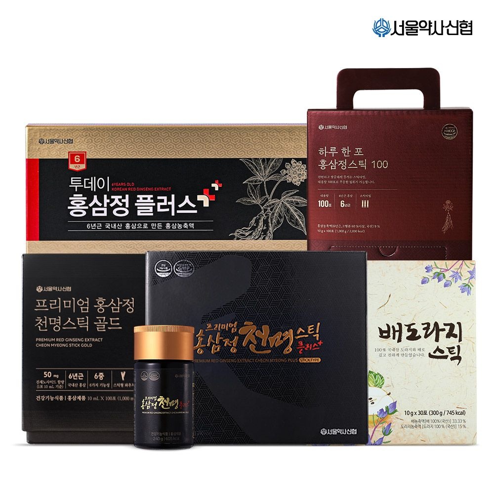 [롯데온] 프리미엄 홍삼정 천명 스틱 골드 10ml x 100포 (96,380원/무료)