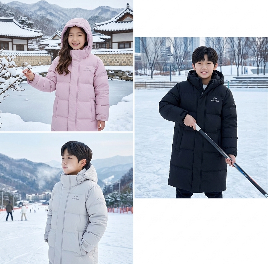 [롯데온] 아이더 스테롤 S 키즈 UNI 롱 다운 자켓 JUW25563_INT (110,530원/무배)