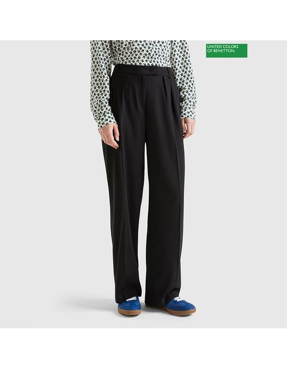 베네통 Pintu long wide pants 3F 4962DF03Y 700 731454