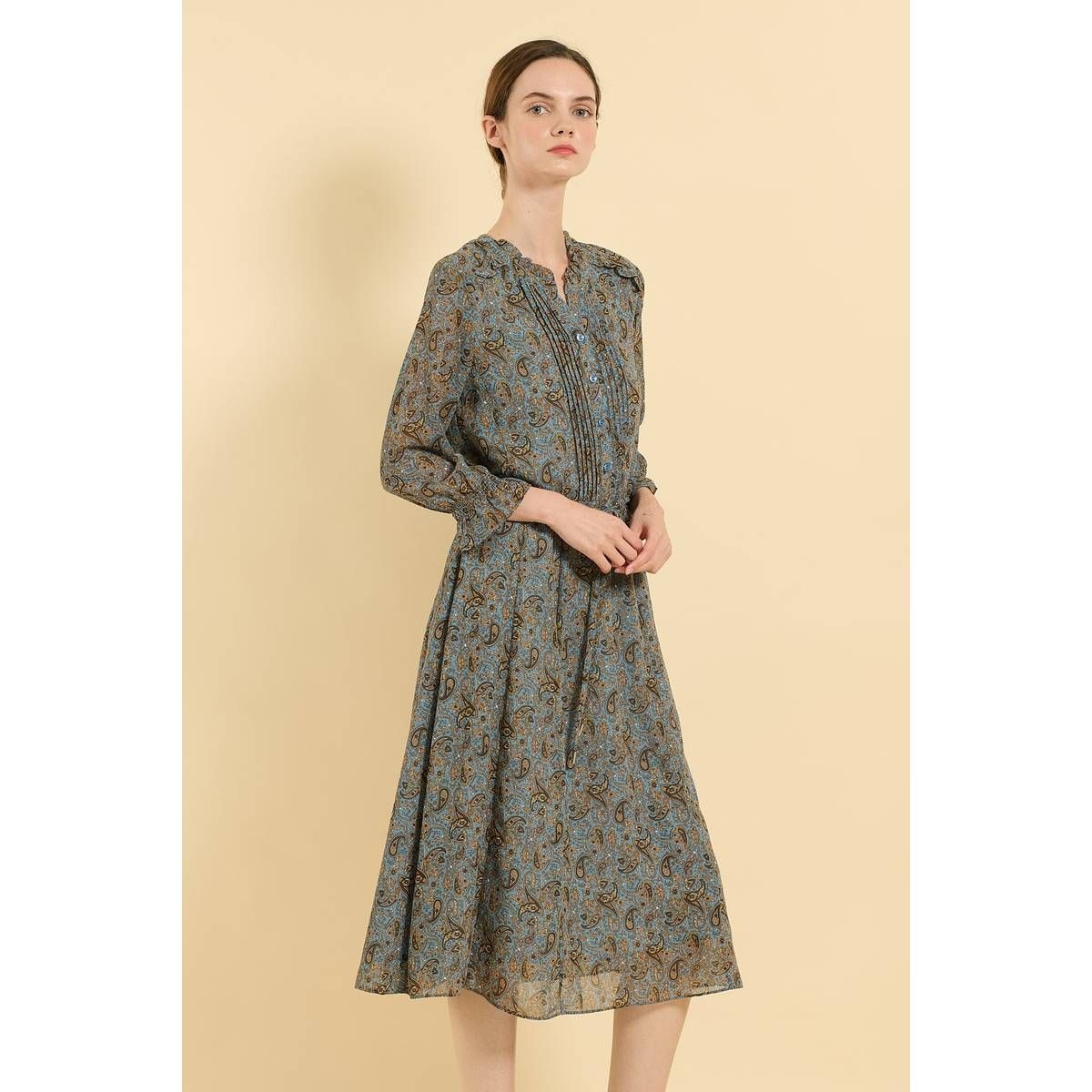 BCBG BCBG 페이즐리 스트링 원피스 B5F7G670 OIK274