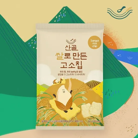 [산골이유식] 산골 고소칩 60g 4봉