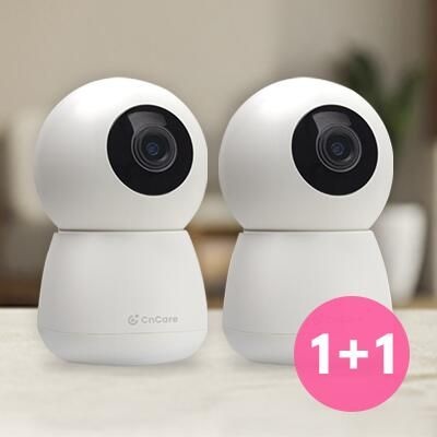 (현대Hmall) [1+1]씨앤케어 국내서버 인공지능 홈캠 400만화소 가정용 아기 애완동물 펫 CCTV
