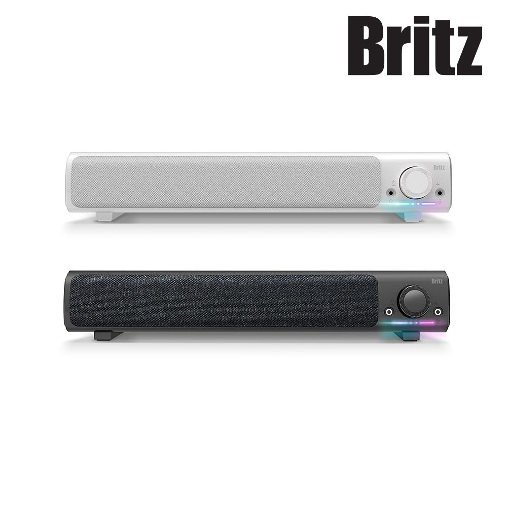 [오늘출발] 브리츠 BZ-SL9 스피커 사운드바 컴퓨터 데스크탑 PC 모니터 게이밍 매장용 PC방 유선 USB (블랙)