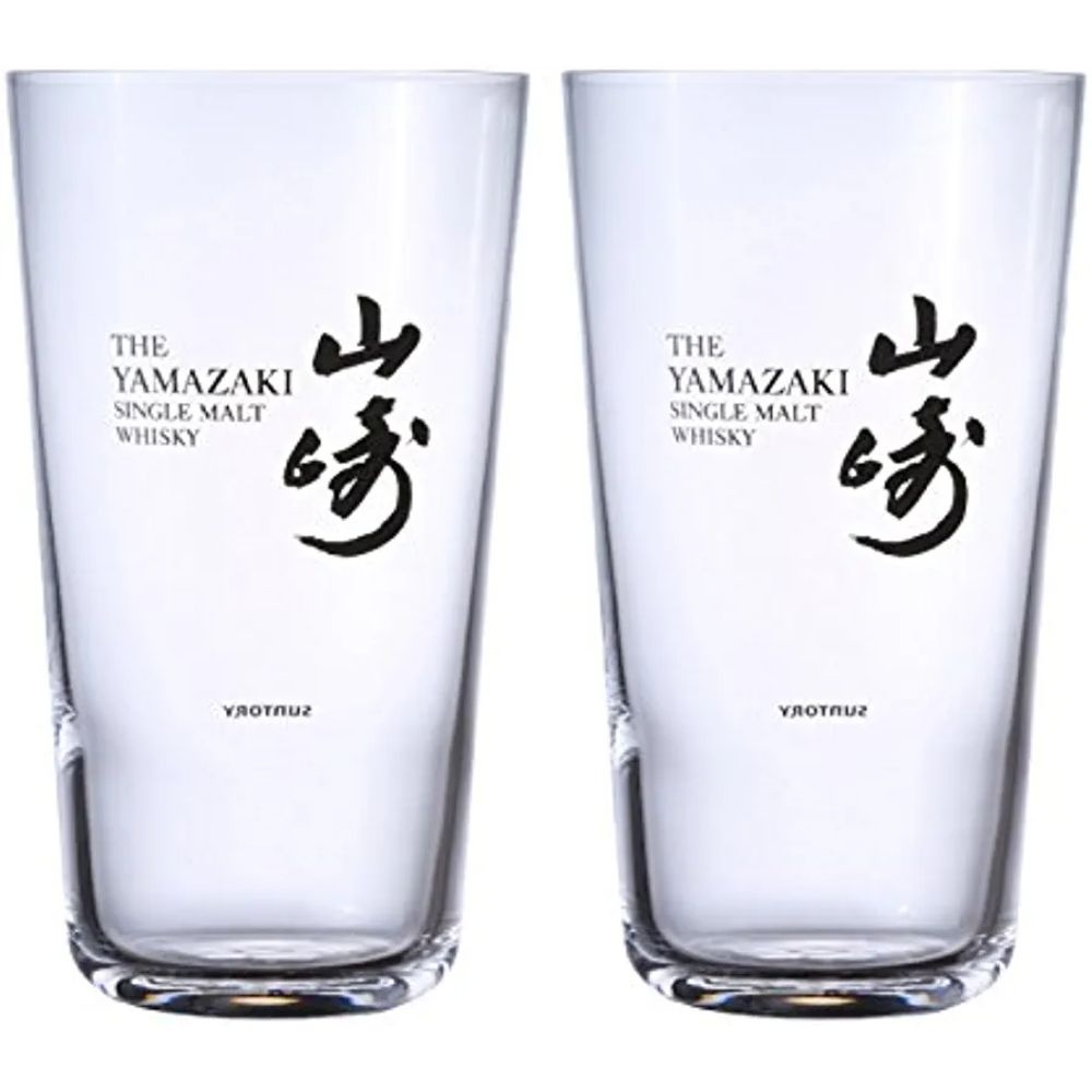 [해외] 산토리 야마자키 싱글몰트 재패니즈 위스키 유리잔 양주 맥주잔 340ml x 2개