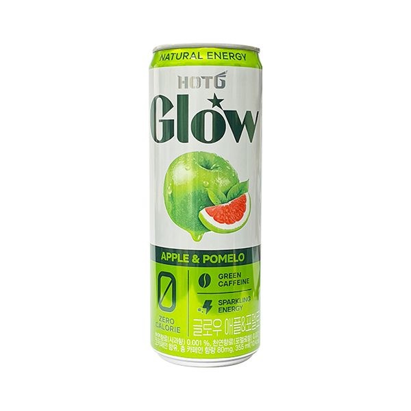 롯데칠성 핫식스 글로우 애플 포멜로 355ml 애플포멜로 활력음료