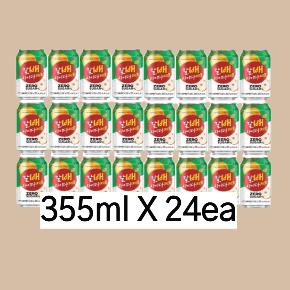 갈아만든배 맛있는 갈배 사이다 제로 355ml 24개