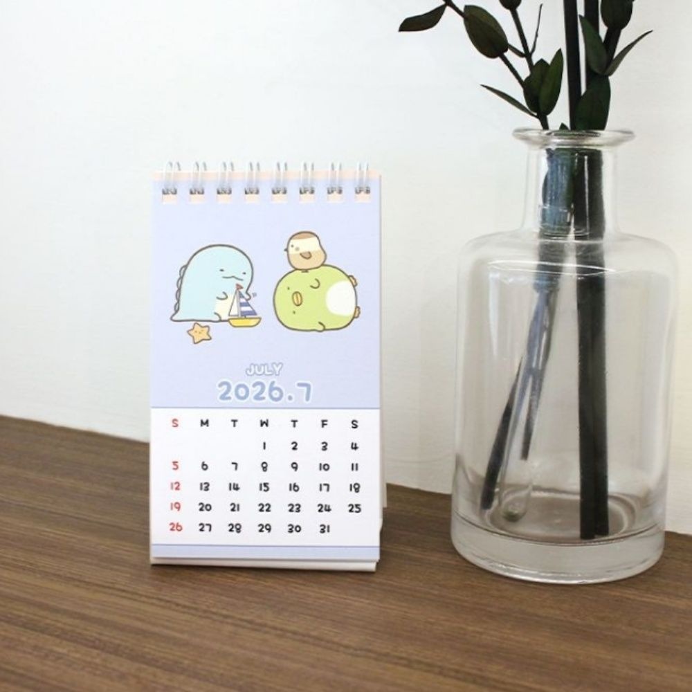 로랑마켓 2026 미니 캘린더 스미코구라시 예쁜달력 소형달력 메모
