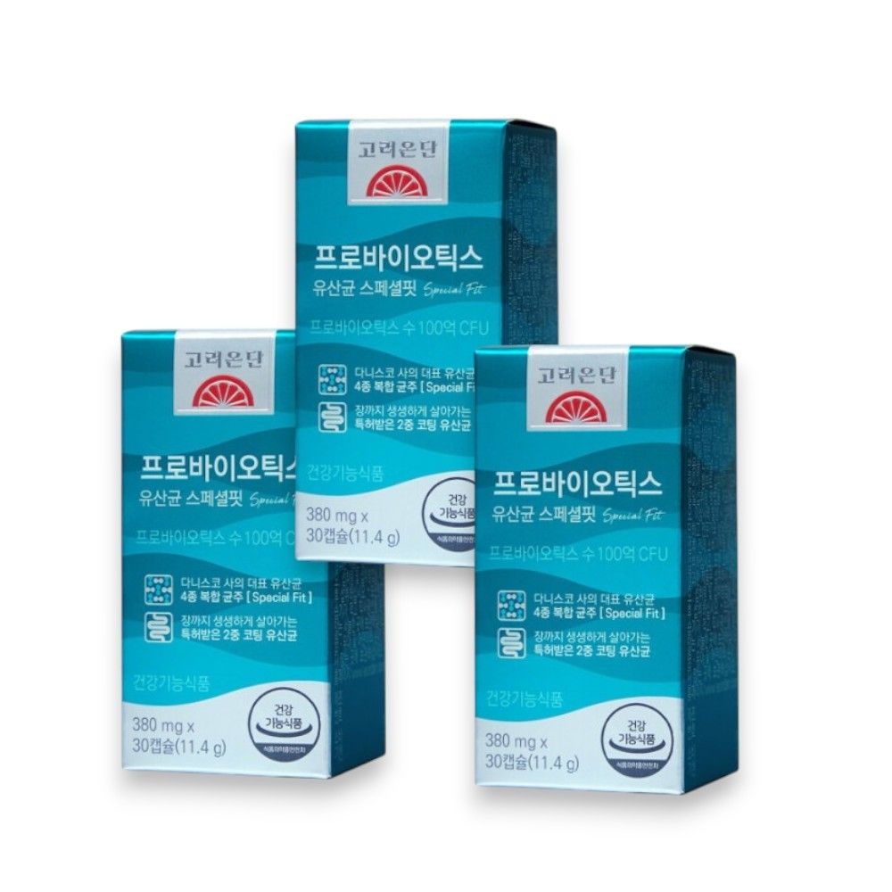 고려은단 프로바이오틱스 유산균 스페셜핏 380mg 30캡슐 3개