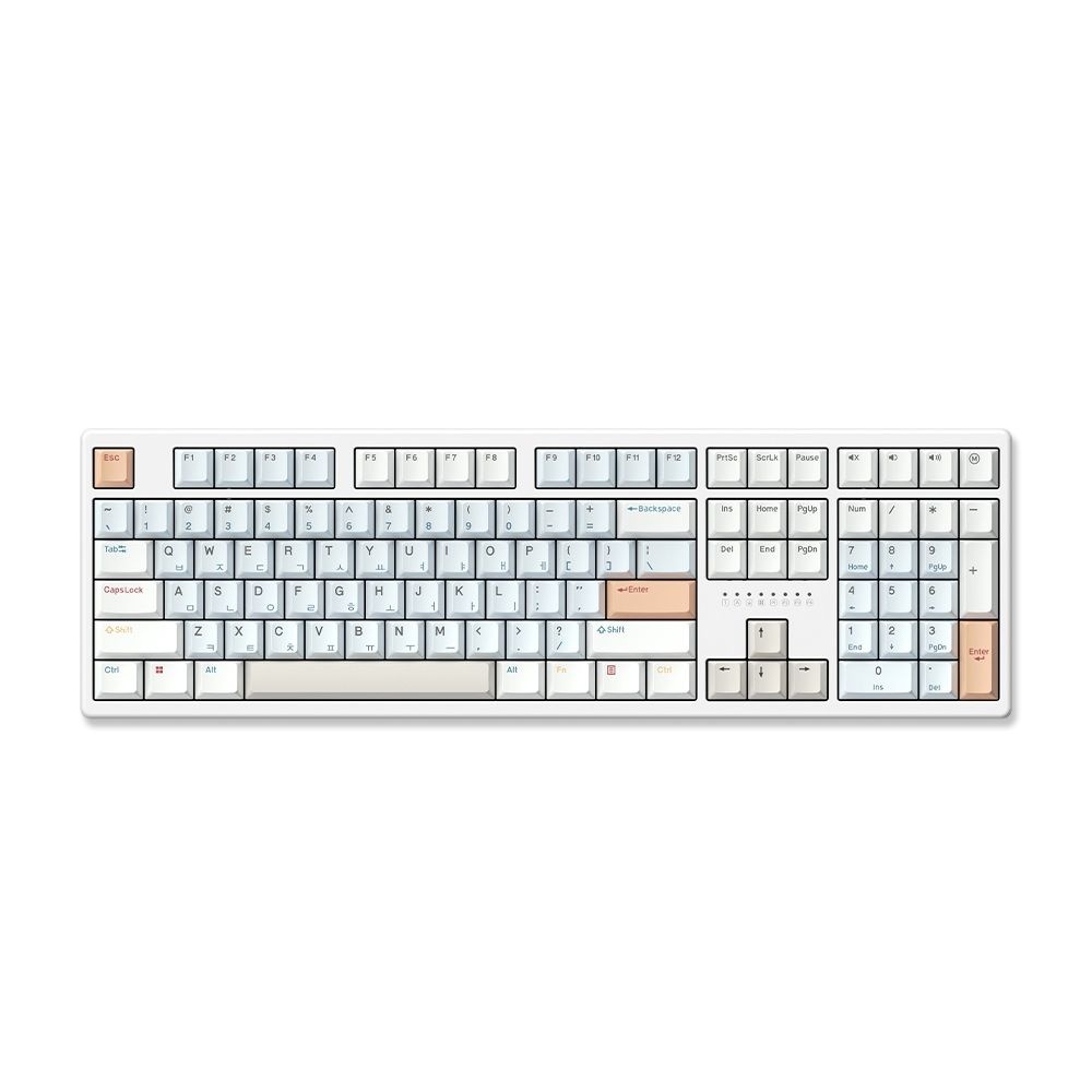 한성컴퓨터 TFG Magnetox 2XF (멀티파스텔) 자석축 키보드 듀얼8K 108키
